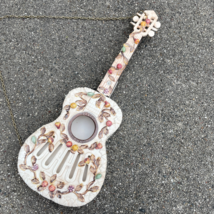 Lenwile Ardalt Artware ~ Ceramic Guitar Wall Pocket Japan 19 1/2&quot; Vines Berries - £62.38 GBP