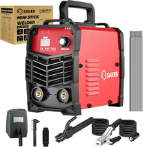 Saker Mini Stick Welder, 110V Portable Welding Machine, 20-130A Arc Weld... - $212.37 CAD
