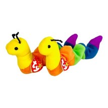 Ty Beanie Baby 2 Inch Worms w Tags Multicolor Daycare Home School Teachers 10” - £10.79 GBP