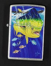 Guy Harvey Bull Dolphin Fish -  Zippo Lighter Street Chrome 80961 - £26.06 GBP