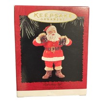 1995 Hallmark Keepsake Christmas Ornament Refreshing Gift Coca-Cola Santa - £11.41 GBP