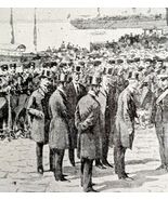 Blockade Havana Cuba Victorian 1898 Print Cuba&#39;s Freedom Spanish War DWU15 - $550.13 MXN