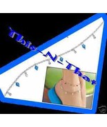 Anklet Shades of Brights BLUE Matches The Necklace Set - $13.51 CAD