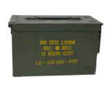 Metal Military Ammo Box Empty Storage Container ~ 840 CRTG 5.56mm Ball M855 - $36.62