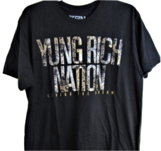 YRN Migo Yung Rich Nation Black T-Shirt Size Large &quot; Living the Dream &quot;Rap Music - £9.21 GBP