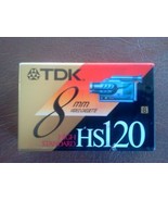 TDK 8mm Video Cassette HS 120  240 Min LP SP High Standard NEW Sealed  - $11.20 CAD