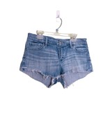 Abercrombie &amp; Fitch A&amp;F Size 2 Light Wash Blue Denim Jean Shorts Cut Off - $18.69