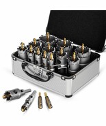 Gstk Upgrade Heavy Duty Carbide Hole Saw 14 Pcs,Metal Steel Hole Saw, Wr... - $95.70 CAD
