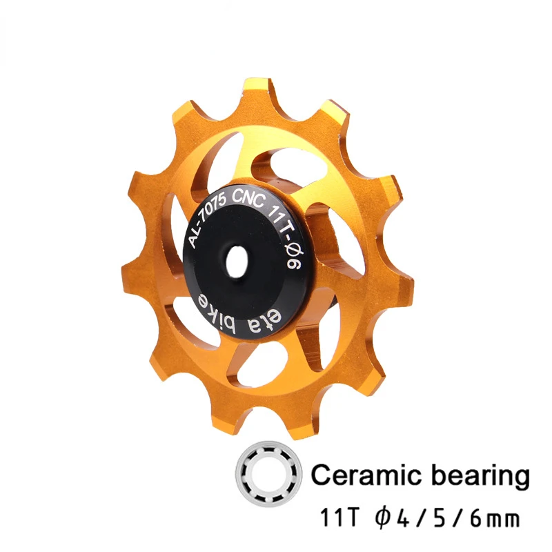 11T Bicycle Pulley Wheel Ceic ing CNC Mountain Bike Rear Derailleur Shifter Guid - £29.31 GBP