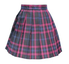 Women`s high waisted plaid short Sexy A line Skirts costumes (L,Black mi... - $19.79