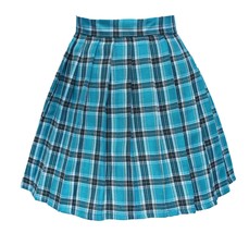 Women`s high waisted plaid short Sexy A line Skirts costumes (2XL, Blue mixed... - £15.81 GBP
