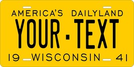 Wisconsin 1941 Personalized Tag Vehicle Car Auto License Plate - £13.09 GBP