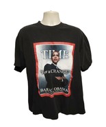 Vtg Time For A Change Barack Obama For President of The USA Mens Black X... - $502.66 MXN