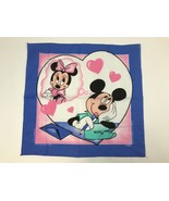 Vtg MICKEY MOUSE Writing Letter to Minnie Hearts Bandanna Neckerchief US... - £9.33 GBP