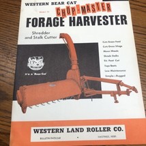 Western Bear Cat Model 72 Chop-Master Forage Harvester Shredder vintage ... - $19.18
