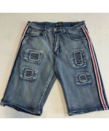 Cr24 Denim Distillery Shorts Mens 32 Distressed Jeans Ripped Torn Faded ... - $319.01 MXN