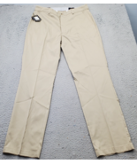 Tourney Golf Performance Pants Men&#39;s 34/30 Brown Moisture Wicking Stretc... - $29.41