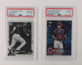 Lot Of 2 PSA 10 2018 Topps/Bowman Chrome Francisco Mejia and Luis Robert - £97.31 GBP
