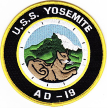 4.5&quot; NAVY USS YOSEMITE AD-19 EMBROIDERED PATCH - $28.99