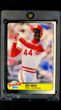 1990 Fleer Baseball MVP&#39;s #9 Eric Davis Cincinnati Reds Insert Baseball Card - £0.77 GBP