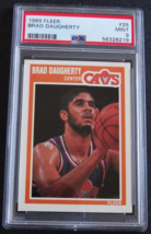 1989 Fleer #25 Brad Daugherty Cleveland Cavaliers Basketball Card PSA 9 Mint - £19.93 GBP