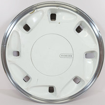 1 &#39;89-92 Dodge Daytona Lancer Monaco Shadow Spirit 469W 14&quot; WHITE Hubcap 4284938 - £37.56 GBP