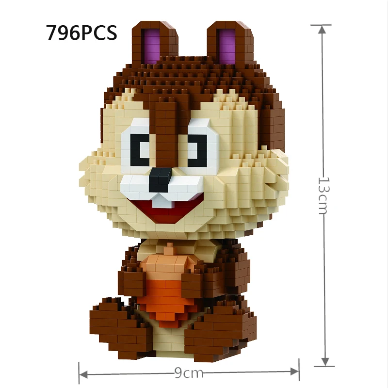 Ipmunk brother micro diamond blocks chip dale nanobrick squirrel building brick toy for thumb200