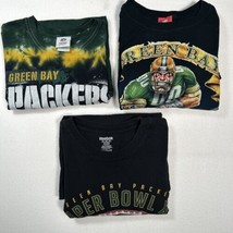 Lot 3 Green Bay Packers NFL Apparel Cartoon Graphic Tie Dye T Shirt Mens... - £25.74 GBP