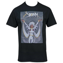 Marvel X-Men Storm Calling Lightning Comic T-Shirt Black - £21.69 GBP