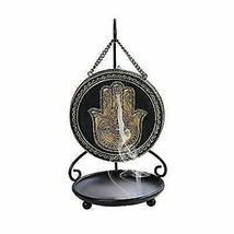 Ebros Hand of God Hamsa Palm Medallion Disk Backflow Incense Cone Holder Burner - £26.01 GBP