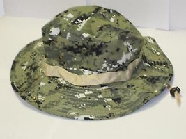 Camo Boonie Hat Cap Digital Pixel Green Army Military Camouflage Fishing... - $106.25 MXN