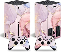 Pink Marble Protective Skin Wrap Vinyl Decal For Microsoft Xbox Series X... - £35.33 GBP