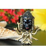 Vintage Selro Selini Hindu Goddess Lakshmi Brooch Pin 6 Armed Figural  - $62.95