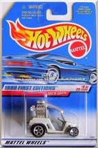 Hot Wheels - Tee&#39;D Off: 1999 First Editions #9/26 - Collector #683 *White/Gray* - $10.00