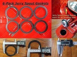 6x NEW Jerry Gas Can Spout Gaskets Can Gallon 20L Military Army Rubber BLITZ - £15.17 GBP