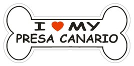 Love My Presa Canario Bumper Sticker or Helmet Sticker D2512 Dog Bone Decal - $1.39+