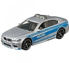 BMW M5 Police Car Metallic Silver Matchbox Maßstab 1:64 – Sonderedition - £22.44 GBP