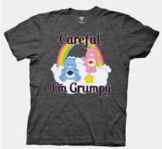 Care Bears 'Careful, I'm Grumpy' Men's Medium Short Sleeve T-Shirt Heath... - $17.99