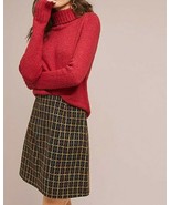 Anthropologie Windowpane Mini Skirt by Hutch $110 Sz M - NWT - £31.26 GBP