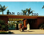Zoo Ingresso San Diego California Ca Unp Non Usato Cromo Cartolina U11 - £3.17 GBP