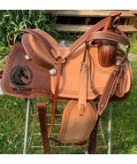 Roughout Fender Basket Weave Ranch Cut Horse Saddle with Tack set and Fr... - $499.99