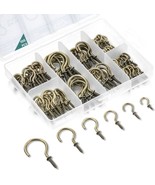 Cup Hooks, Bronze, Screw-in Hooks Kit for Hanging(1/2&quot;, 5/8&quot;, 3/4&quot;, 7/8&quot;... - £11.31 GBP