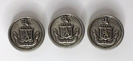 MILITARY Lion Shield Uniform Buttons VINTAGE Spectemur Agendo Button Co ... - $20.00