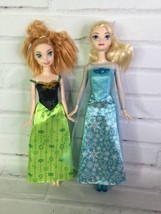 Mattel Disney Frozen Princess Elsa And Anna Sisters Fashion Doll Lot With Dress - £13.62 GBP