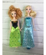 Mattel Disney Frozen Princess Elsa And Anna Sisters Fashion Doll Lot Wit... - £13.57 GBP
