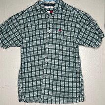 Boys size 7 short sleeve Tommy Hilfiger button-down shirt - £8.52 GBP