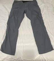Kuhl The Outsider Mens 38x32 Khaki Hiking Lightweight Breathable Pants Grey - $29.70