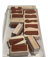 Stampin Up! Letterpress Alphabet Rubber Stamp Set - $19.20
