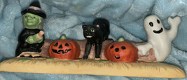 Halloween Candlestick Candle Holder Msr ImportS Witch Cat Ghost &amp; FREE Hug &amp; Luv - £27.54 GBP