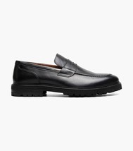 Stacy Adams Hayes Moc Toe Penny Slip On Shoes Leather Black 25735-001 image 3